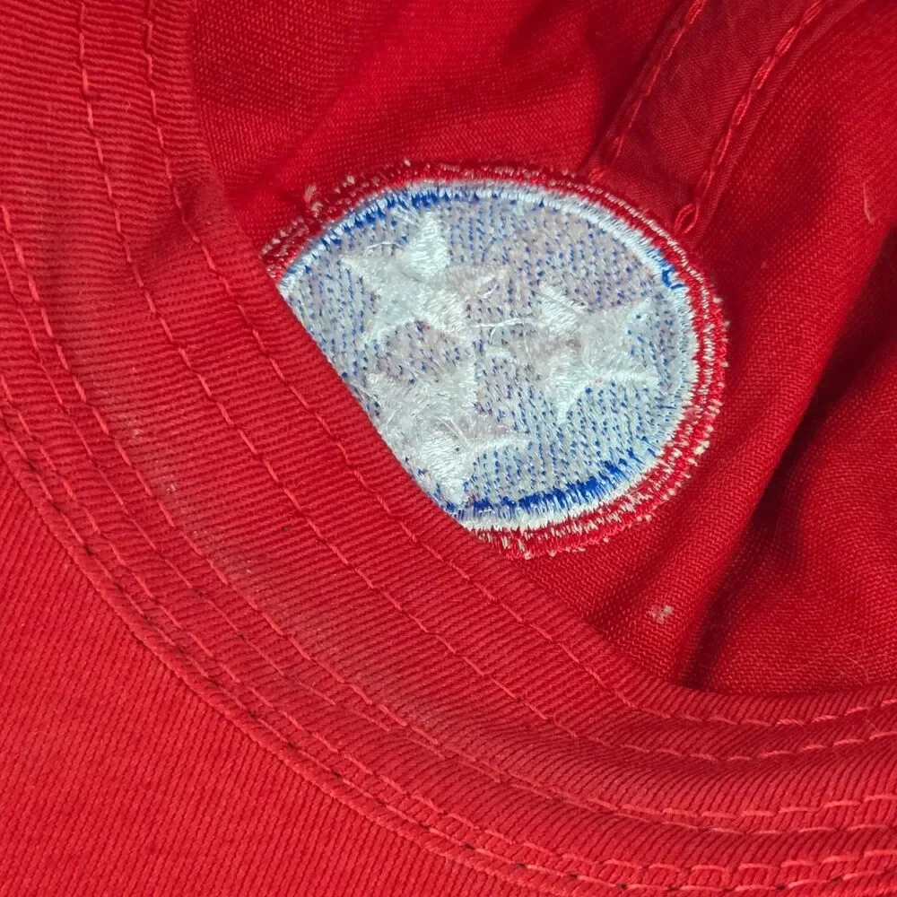 Tennessee Titans Tristar Logo Red Adjustable Baseball Cap Hat Strapback‎